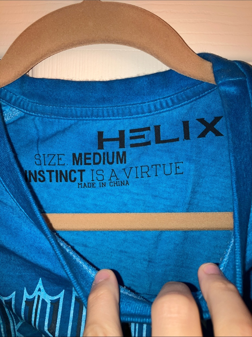 Helix Men’s Graphic Sleeveless Tank - Teal Blue - Medium - Picture 2 of 5